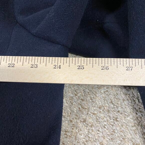 VTG Brooks Brothers Coat Mens 45R Wool Overcoat Car Jacket Navy Preppy Trench - Picture 10 of 12